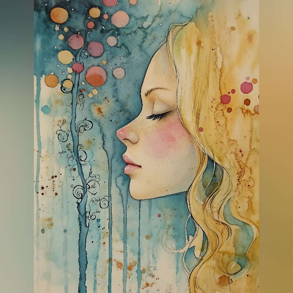 Beautiful Water Color Print